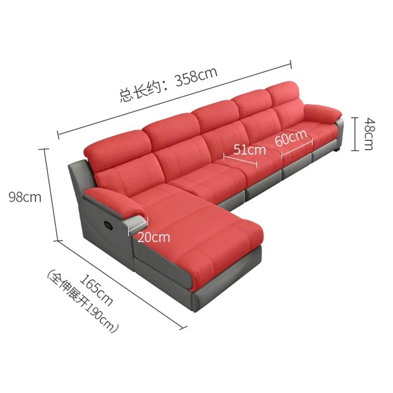 Living Room Modern Sofas Multifunction Armchairs Apartment Leather Sofas Electric Lazy Sillas Para Sala De Estar Home Furniture