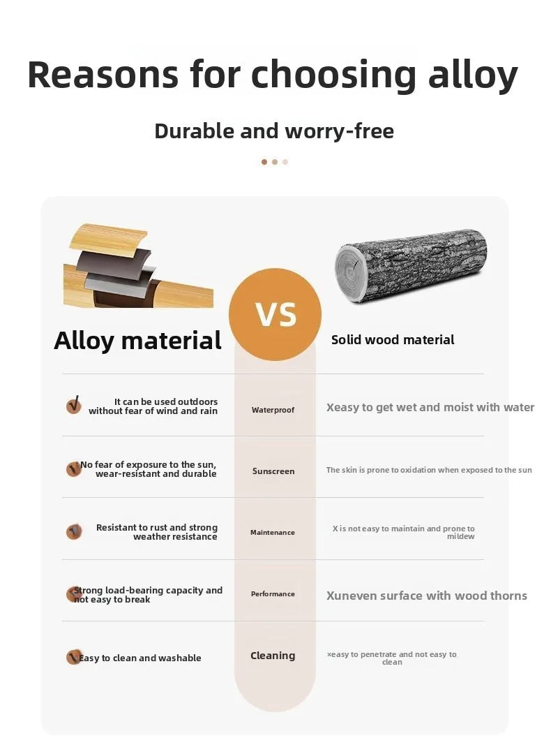 Balcony leisure rocking chair waterproof sunscreen courtyard recliner rattan