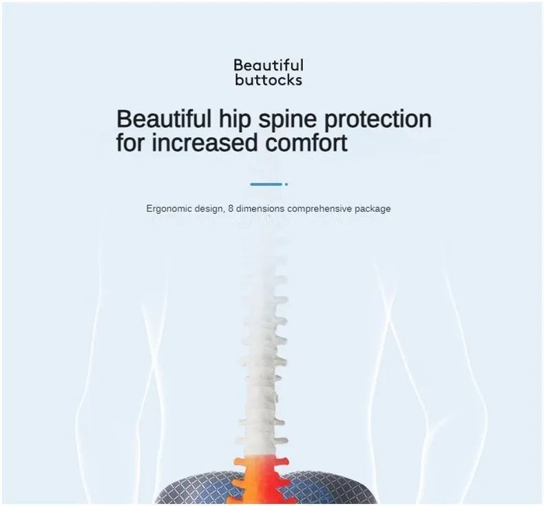 Coccyx Memory Foam Chair Orthopedic Pillow Office Seat Pad Hemorrhoid Treat Car Seat Big Cushion Relief Pain Tailbone Pillow