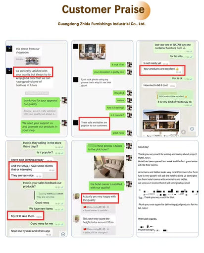 Italian Modern Simple Light Luxury Style Villa Household Solid Wood Frame Living Room Leather Sofa Set