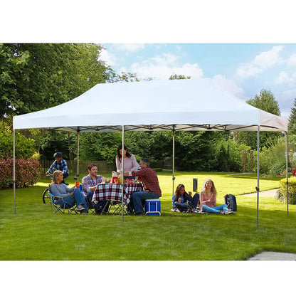 10x20 Pop Up Canopy Tent Commercial Instant Waterproof UV Protection Outdoor Party Event Festival White Custom