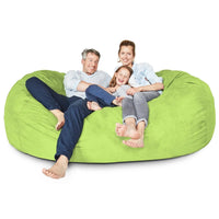 Luxurious Giant 7ft Bean Bag Chair with Microsuede Cover - Ultra Soft, Foam Filling, Washable XXL Bean Bag Sofa , Customized