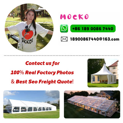 Luxury Aluminum Frame Event Tent Clear Roof Outdoor Wedding Party Marquee Tent For Garden Banquet Restaurant Hotel Resort