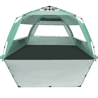Deluxe Pop Up Beach Tent Sun Shade Shelter for 3-4/5-6 Person UV Protection Extendable Floor with 3 Ventilating Windows Plus Ca