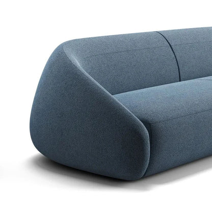 Italian minimalist large curved sofa living room small apartment light luxury designer fabric sofa