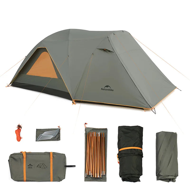 Naturehike 8-10 Person Tent Kota Cloud Casual Tent Outdoor Camping Hiking Travel Gazebo Tents Big Space Waterproof Breathable