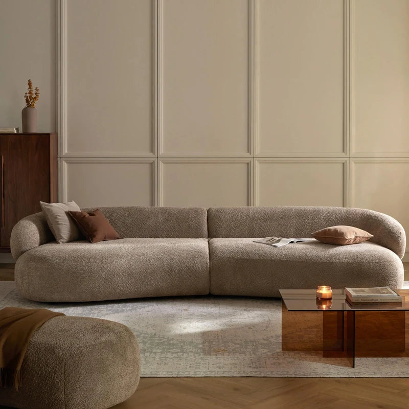 Designer Lounge Living Room Sofas Children Luxury Modern Nordic Sofas Canape Outdoor Curved Wood Divano Lounge Suite Furniture