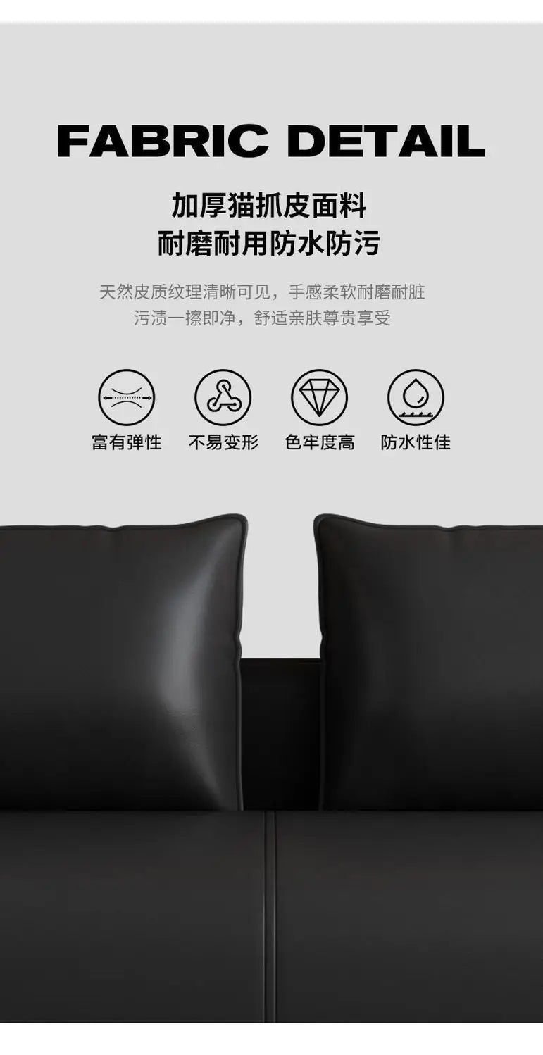 Office sofa business reception modern simple small meeting guests negotiate leather sofa office sofa coffee table combination