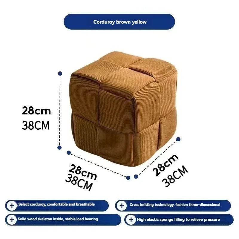 Household door shoes stool fashion small stool simple creative dice stool living room sofa stool pedal stool.