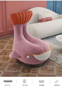 Rotating shark whale apartment 360 can be transferred to self-produced and self-sold dormitory light luxury Internet celebrity s