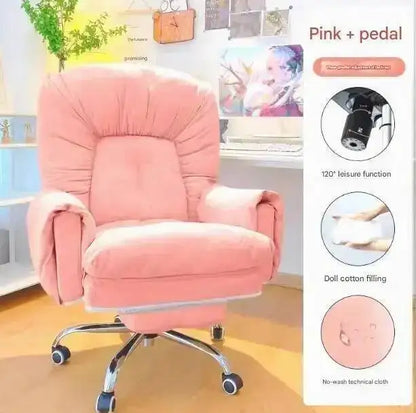 Chair Office Modern Salon Luxury Lazy Ergonomic Executive Office Chair Relaxing Reading Wheels Mobilya Lounge Suite Furniture