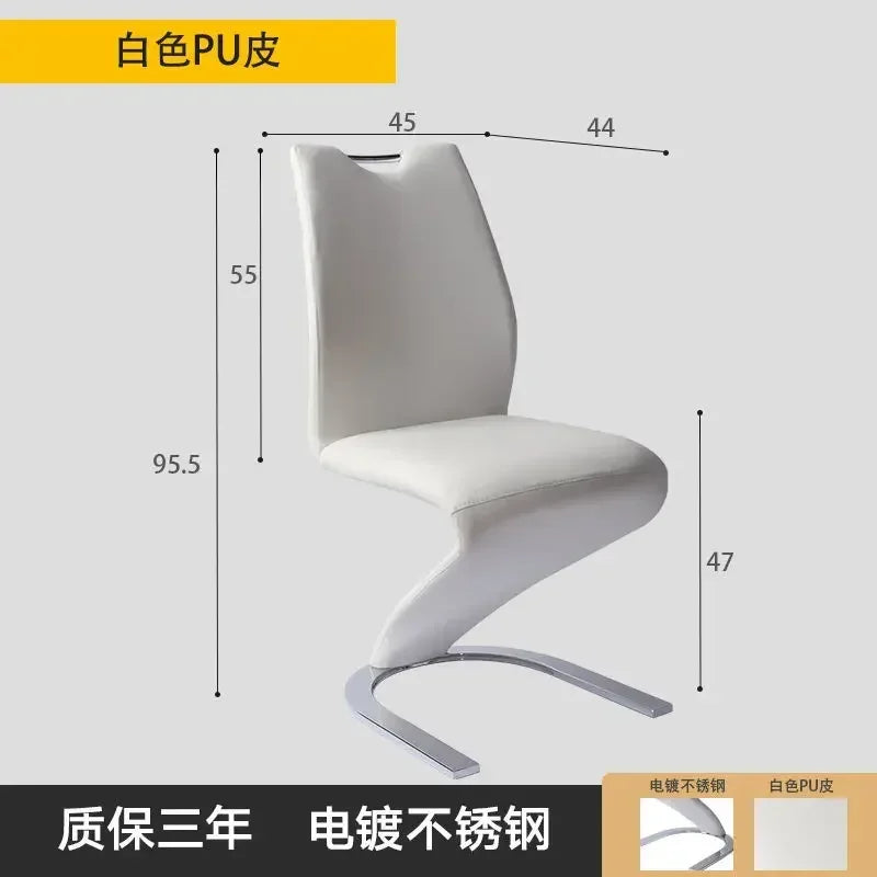 Designer Fancy Nordic Dining Chairs Luxury Kitchen Elegant Occasional Modern Chair Accent Design Chaises Salle Manger Furniture