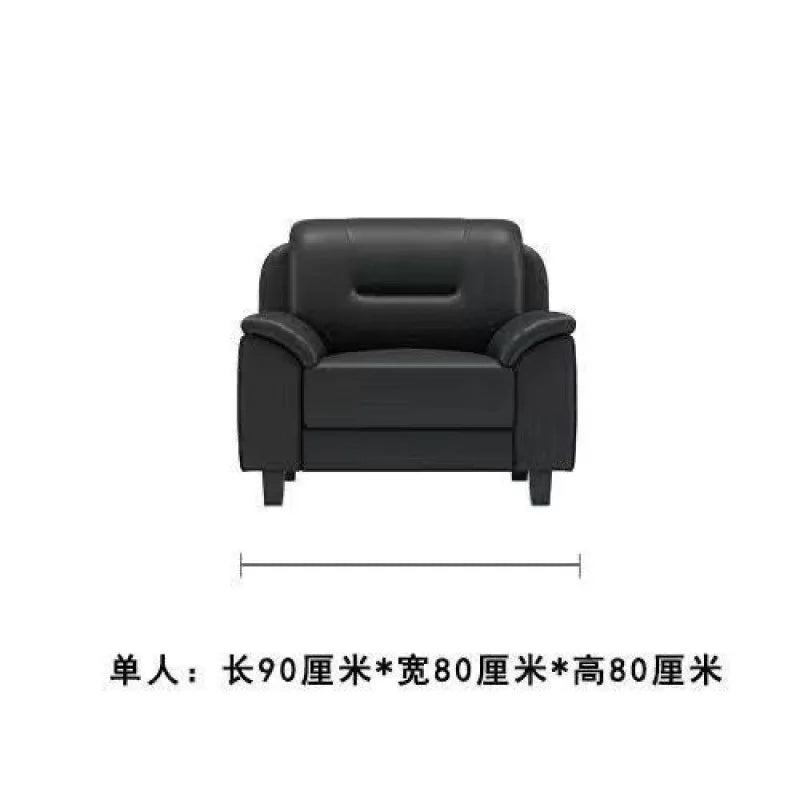 Double sofa small apartment modern living room leather leather sofa sofa three-person cowhide simple