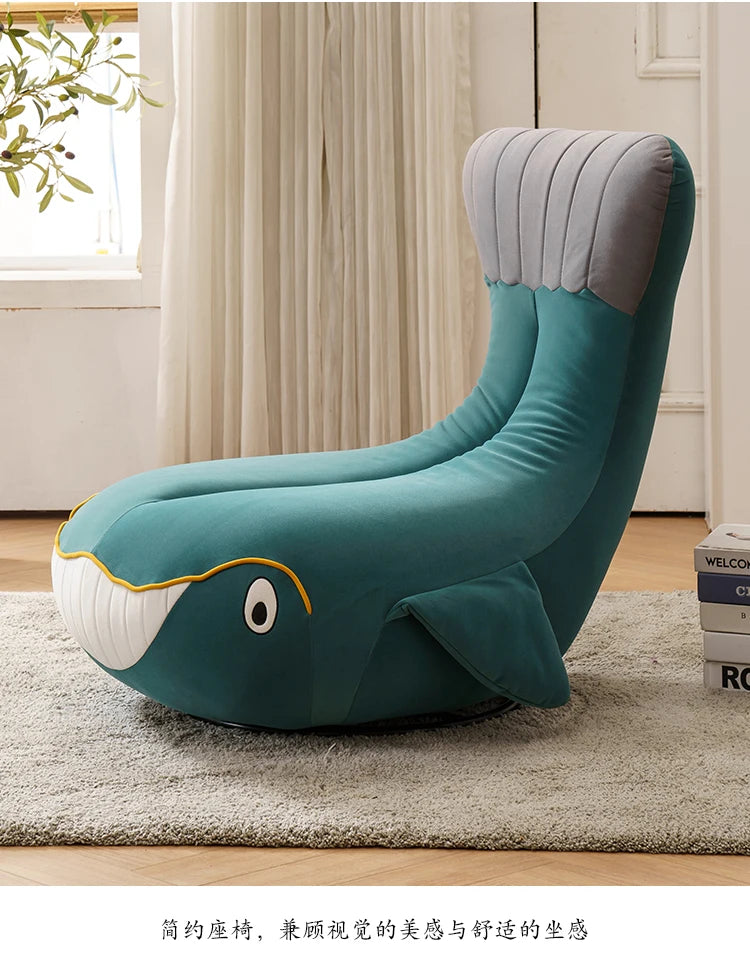 ss7304 Shark Swivel Chair Animal Leisure Small Apartment Simple Home Whale Sofa