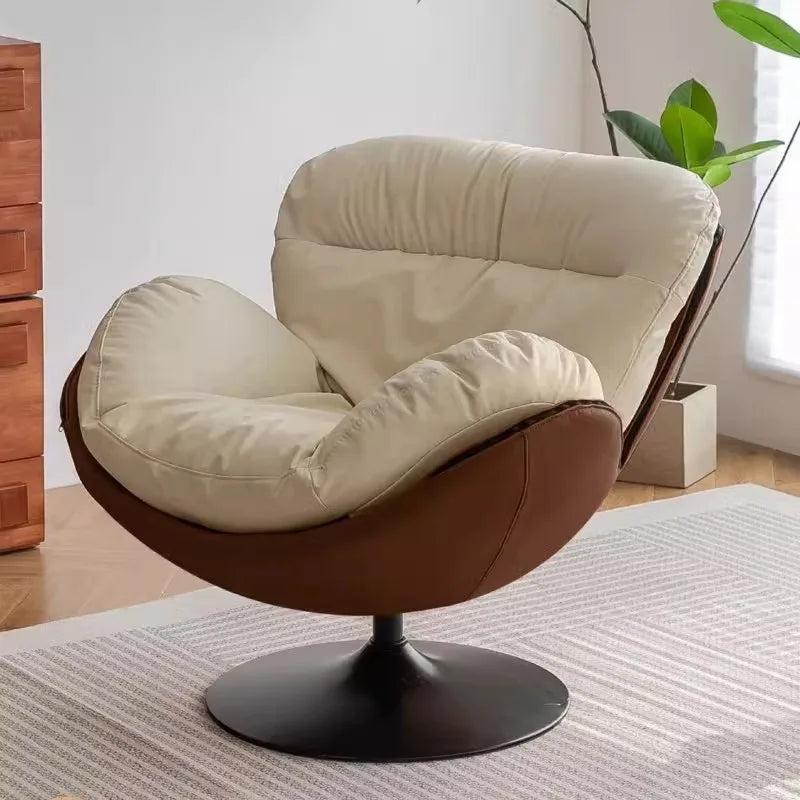 Lounge Chair Swing Egg Shell Daybed Rocker Relaxation One Person Cozy Nest Sofa Lounge Chair Home Furniture Sofa Bed Furniture