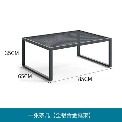 Outdoor Sofa Courtyard Garden Terrace Waterproof Sunscreen Hotel Outdoor Leisure Furniture Combination