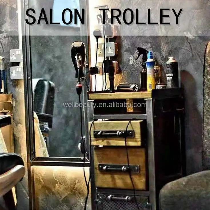 Barber Chair Retro Stylish Hairdressing Beauty Armrest Hydraulic King Hair Styling Classic Furniture Salon Barber Chair