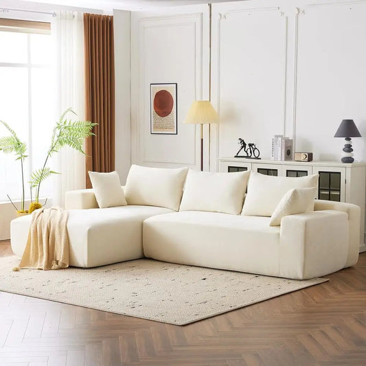 107”Modular Sectional Sofa, Cloud Sectional Couch with Deep Seat, Modern Modular Sofa and L-Shape Chaise, Upholstered Couches fo