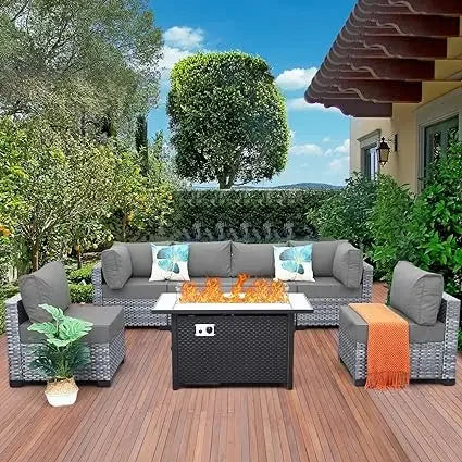 Patio Furniture Set Outdoor Conversation Set Sofa Garden