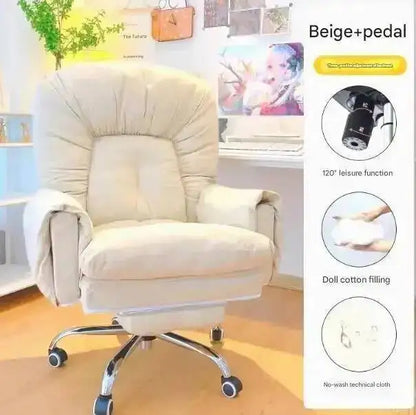 Chair Office Modern Salon Luxury Lazy Ergonomic Executive Office Chair Relaxing Reading Wheels Mobilya Lounge Suite Furniture