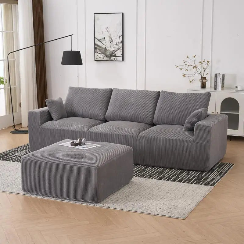 Modular U-Shaped Couch Sofa for Living Room, 113