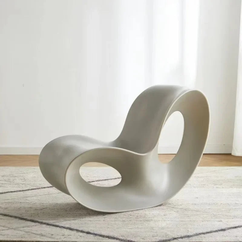 Nordic Light Luxury Outdoor Rocking Chair Durable Outdoor Recliner Leisure Modern Simple Chair Living Room Home Chaise Lounge