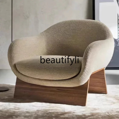 LXMedieval new single sofa chair designer living room hotel solid wood art leisure chairSSS