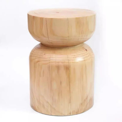 Scandinavian Solid Wood Coffee Tables Zen Balcony Tea Table Rustic Flower Stand Corner Stool Natural Wooden Living Room Seats