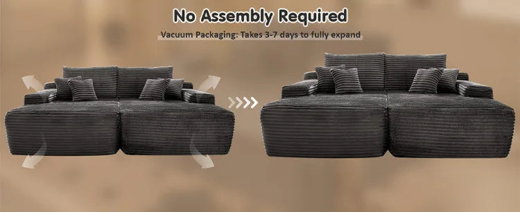 Compressed fabric combination sofa cinema concubine chair tofu block lazy