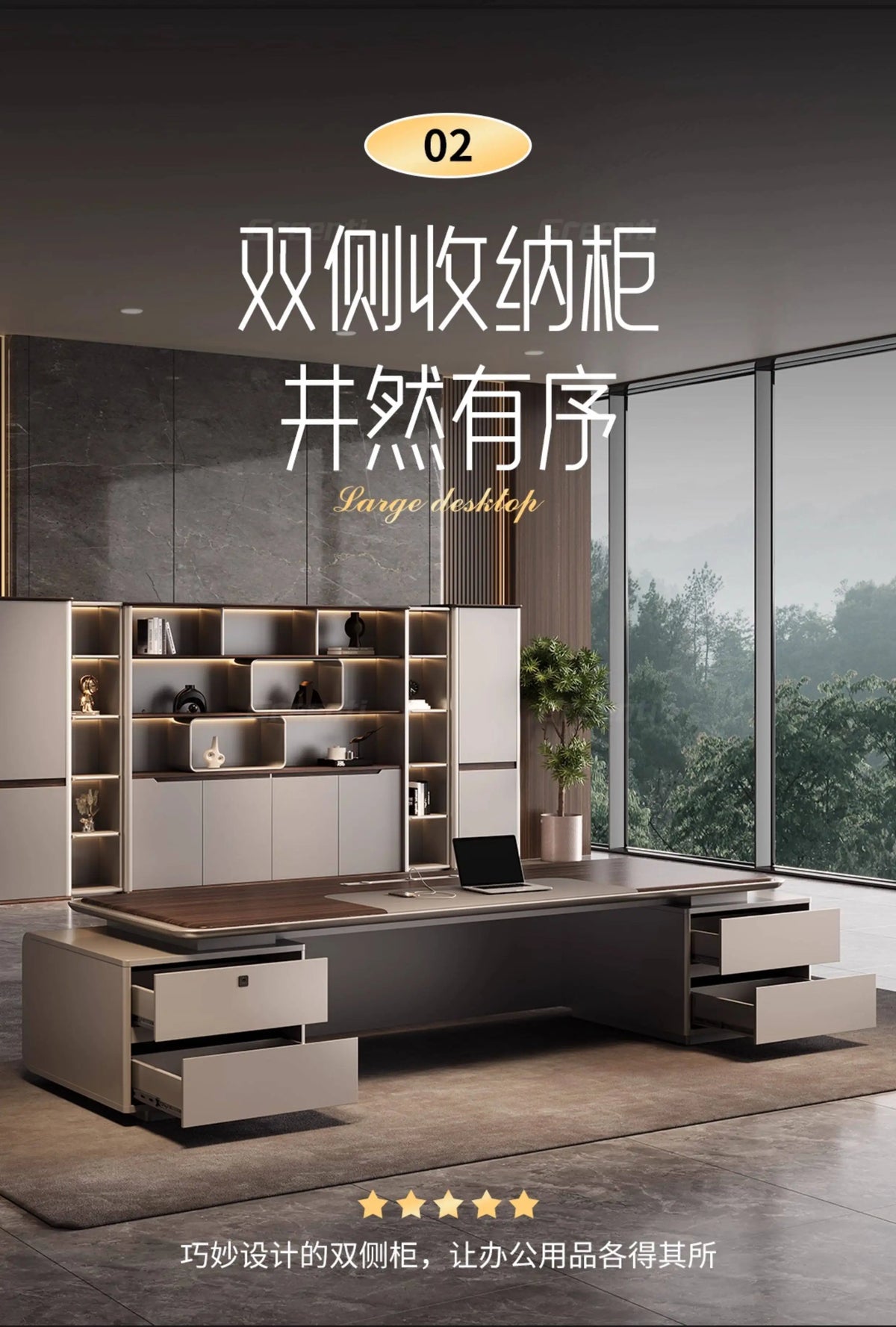 Multi-functional design Boss CEO Desk High end modern luxury Computer desk office table escritorios de computadora furniture