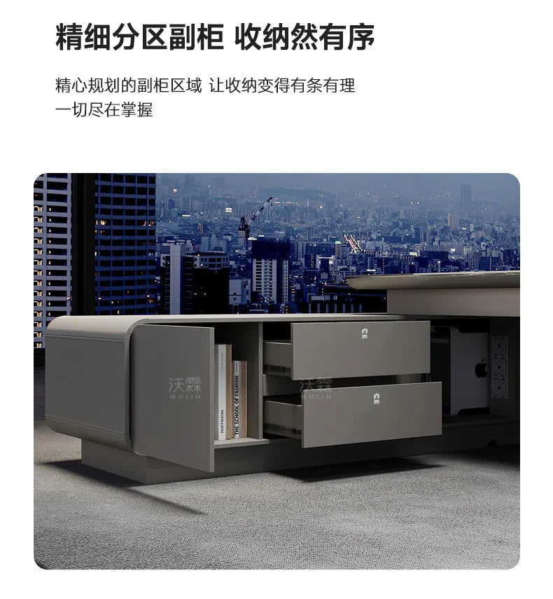 Minimalist Crafts Office Desk Storage Luxury Executive Organizers Office Desk Computer European Meuble Bureau Home Furniture