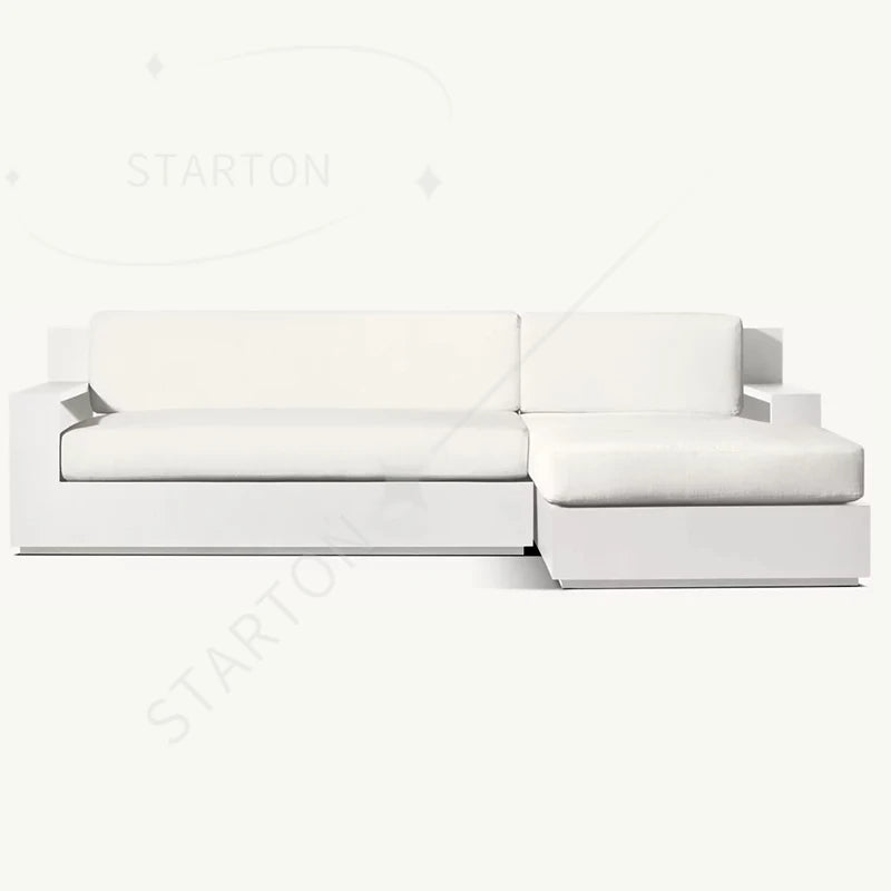 Aluminum Outdoor Sofa Set Furniture Metal Modern Furniture Patio Villa Sofa Set Sofas Luxury Outdoor Furniture