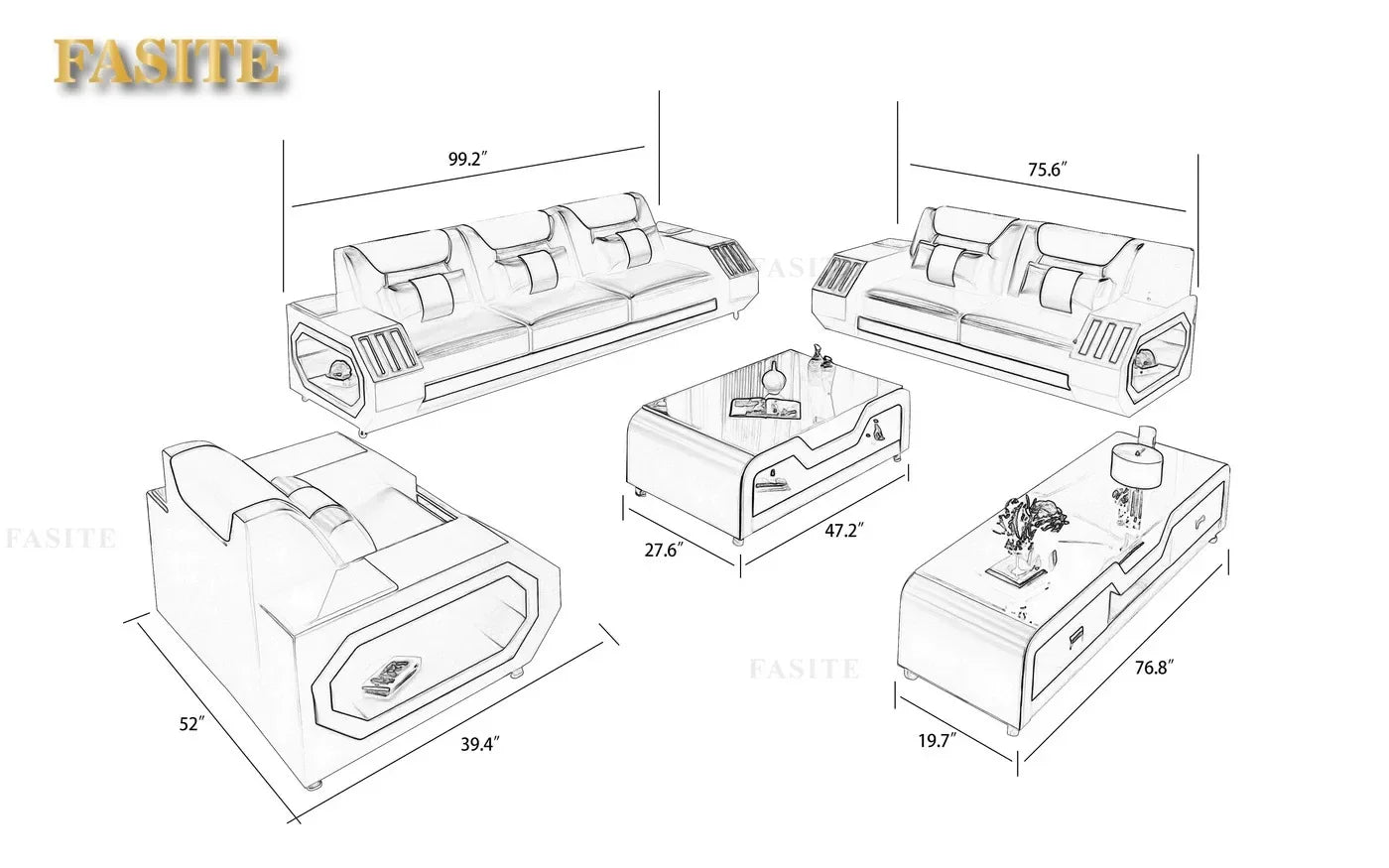 Wooden 1+2+3 Full Set Genuine Leather Sofa Set Living Room Furniture Leather Sofa Furniture Sectional Sofa