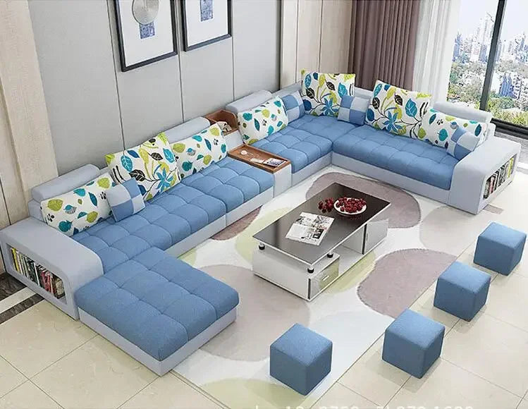 -Modern Design Living Room Sofa Leisure Corner Sofa Set