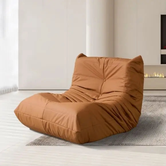 Lazy sofa, togo caterpillar sofa, light luxury, simple Internet celebrity creative chair, suede freehand space recliner