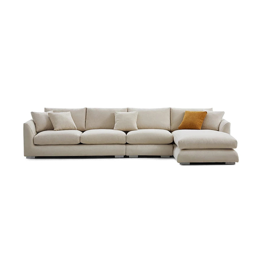 Light Luxury Home Sofa Recliner Design Fabric Sofa Set Corner Living Room Combination Sofa