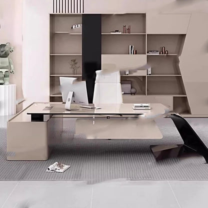 Luxury Home Office Desk Computer Gaming Shelves Folding Large Office Desk Executive Reception Mesas Escritorio Trendy Furniture