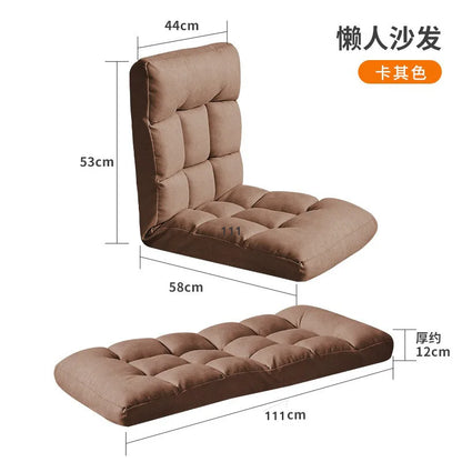 Lazy sofa tatami bay window lazy chair folding fabric can sit single chair balcony bedroom back lying