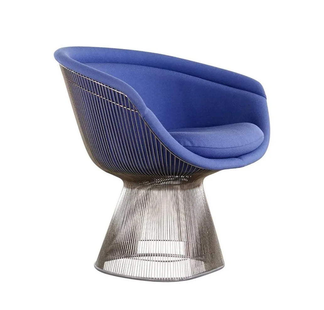 Creative leisure sofa, navy blue lazy minimalist sofa chair