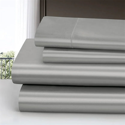 100% Mulberry Silk Bedding Set Solid Color Natural Silk Duvet Cover Set Twin King Queen Size Bed 3pcs/4pcs/5pcs Bed Sheet Set