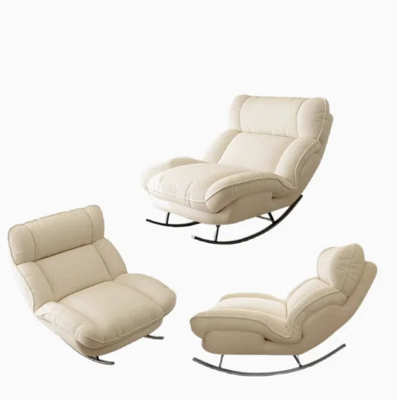 Rocking Chair Lounge Chair Balcony Home Single-Person Relaxation Sofa Living Room Trendy Light Luxury Rocking Chair