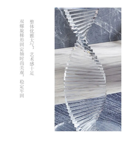 xzzSimple modern style small round table Nordic light luxury transparent corner few acrylic sofa side table