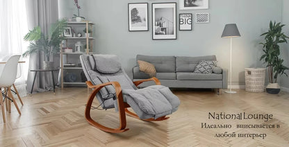 Folding Shiatsu Massage Chair with Adjustable Backrest and Heated Back