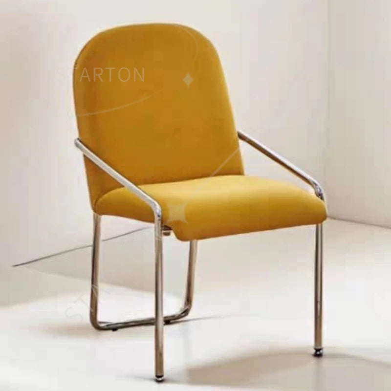 Dining Chair Retro Design Single Leisure Chair High Leg Rest  Armchair Morden  Furniture