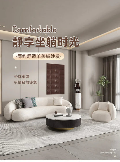 Minimalist Nordic Living Room Sofas Leather Recliner Designer Modern Sofas Luxury Lounge Balcony Cheap Divano Home Furniture