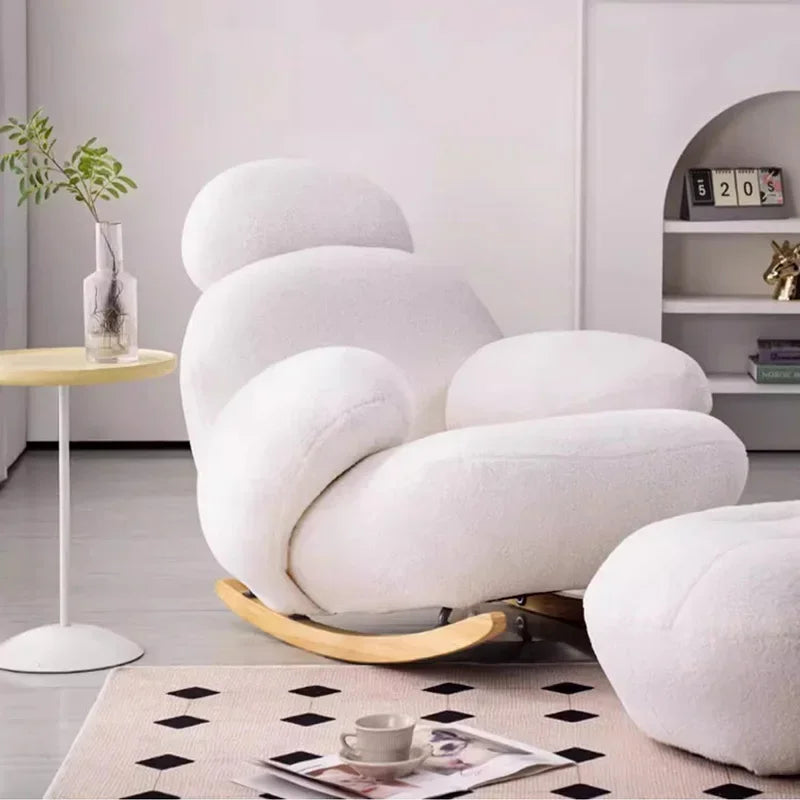 Back Support Pink Chairs Modern Cute Designer Nordic Chair Lounge Recliner Luxury Sillones Modernos Para Sala Home Furniture