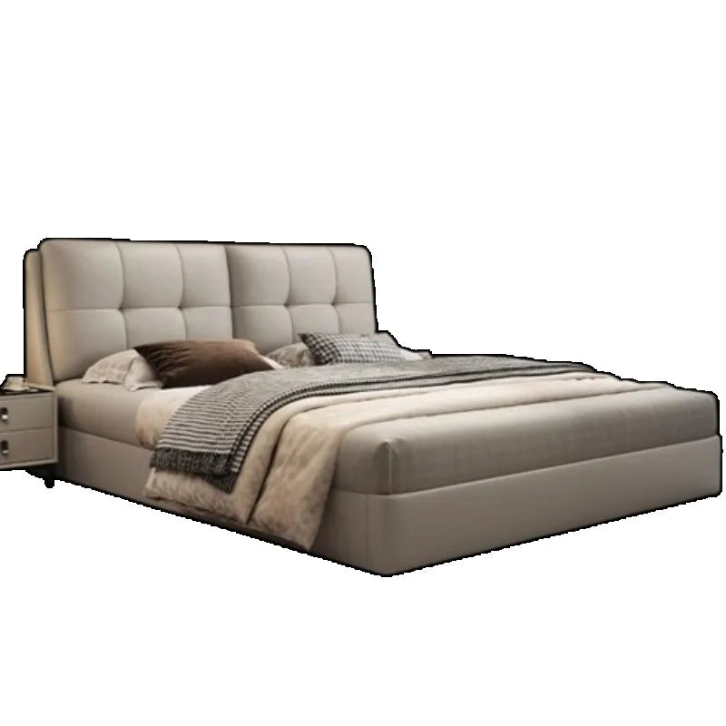 Queen Storage Bed Bedroom King Size Double Modern Frame Bed Headboard Luxury Sleeping Camas De Dormitorio Home Accessories