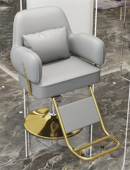 Light Luxury Barber Chairs Hair Salon Special Liftable Barber Chair European Simple Salon Furniture Hairdressing Salon Chairs Y