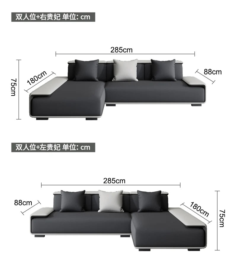 / Customizable Modern Concise Style Office Reception Waiting Sofa Set Leather Reclining Sofa