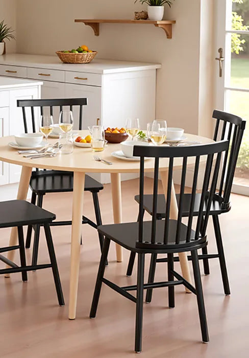 Furmax Modern Style Dining Chair Mid Century Modern DSW Chair, Shell Lounge Plastic Chair for Kitchen Chairs Set of 4(White)